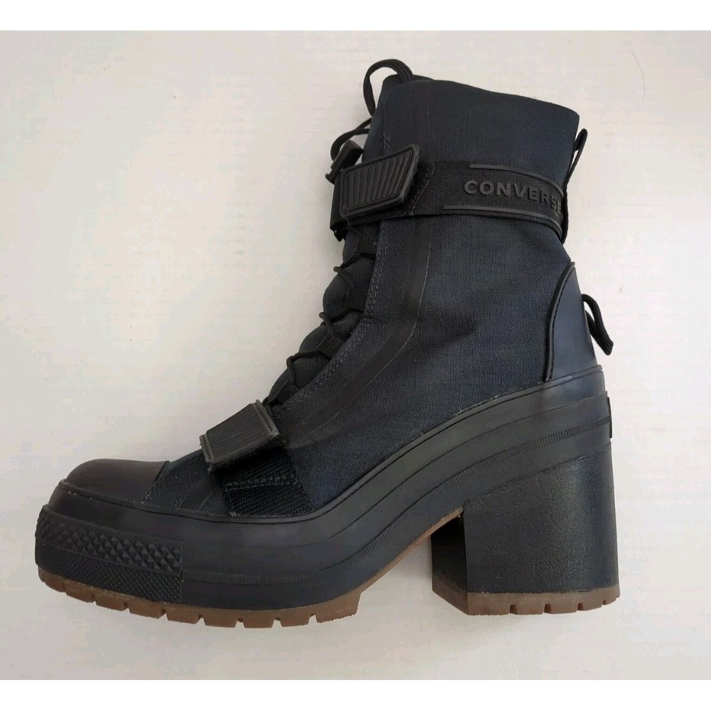 Converse Black Lace Up Boots - Picture 10 of 14
